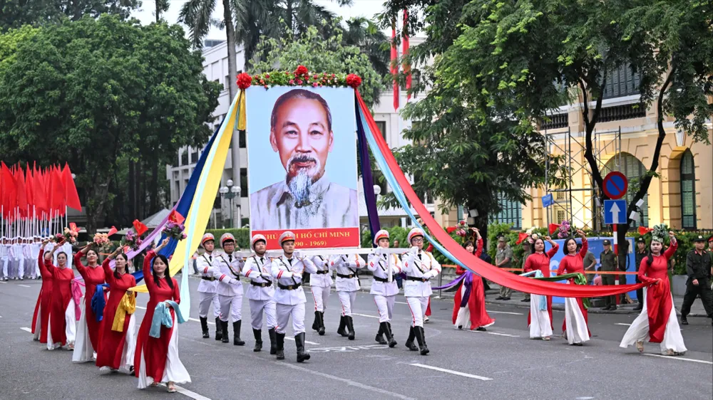 Hà Nội tổng duyệt đội ngũ, diễu hành Lễ ra quân đảm bảo ANTT cho A80