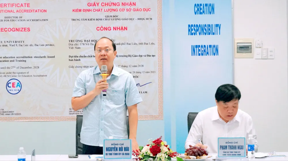 Trường ĐH Bạc Liêu cần xây dựng thương hiệu, thu hút tuyển sinh