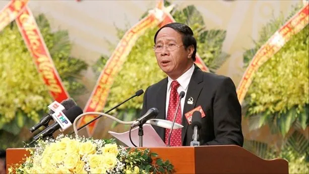 Đồng chí Lê Văn Thành khi còn là Bí thư Thành ủy, Chủ tịch HĐND TP Hải Phòng, phát biểu tại Đại hội đại biểu TP Hải Phòng lần thứ XVI, nhiệm kỳ 2020-2025