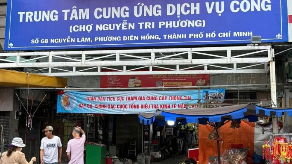 Không có việc đổi tên chợ Nguyễn Tri Phương thành Trung tâm Cung ứng dịch vụ công
