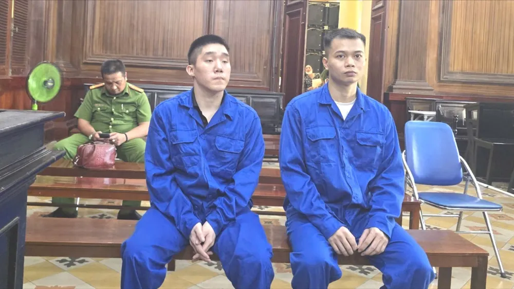 Các bị cáo tại tòa