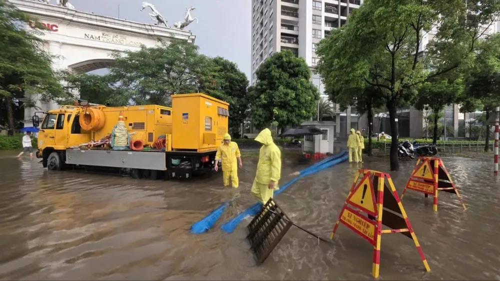 Hà Nội vận hành 10 dự án chống ngập: Nhiều điểm ngập cải thiện