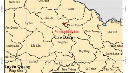 Cao Bằng ghi nhận trận động đất thứ 3 trong 5 ngày