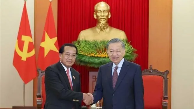 Tổng Bí thư, Chủ tịch nước Tô Lâm tiếp Chủ nhiệm Ban Kiểm tra Trung ương Lào Vanhxay Phongsavanh