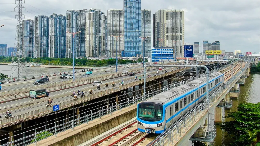 Tuyến metro số 1 (Bến Thành - Suối Tiên). Ảnh: HOÀNG HÙNG