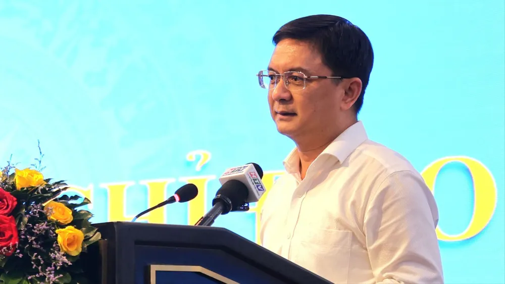 Đồng chí Nguyễn Mạnh Cường, Phó Chủ tịch UBND TPHCM, phát biểu chỉ đạo hội nghị