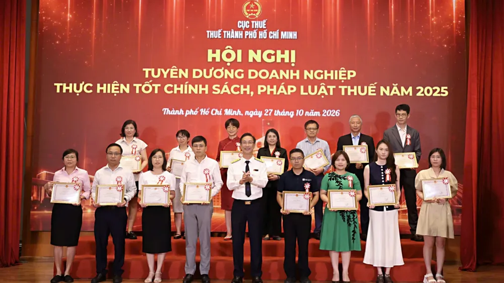 TPHCM: Tuyên dương 594 doanh nghiệp chấp hành tốt chính sách thuế 