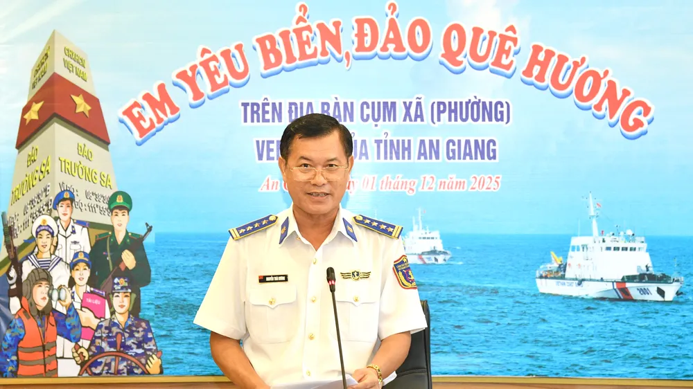 Đại tá Nguyễn Thái Dương, Phó Chính ủy Bộ Tư lệnh Vùng Cảnh sát biển 4 phát động cuộc thi