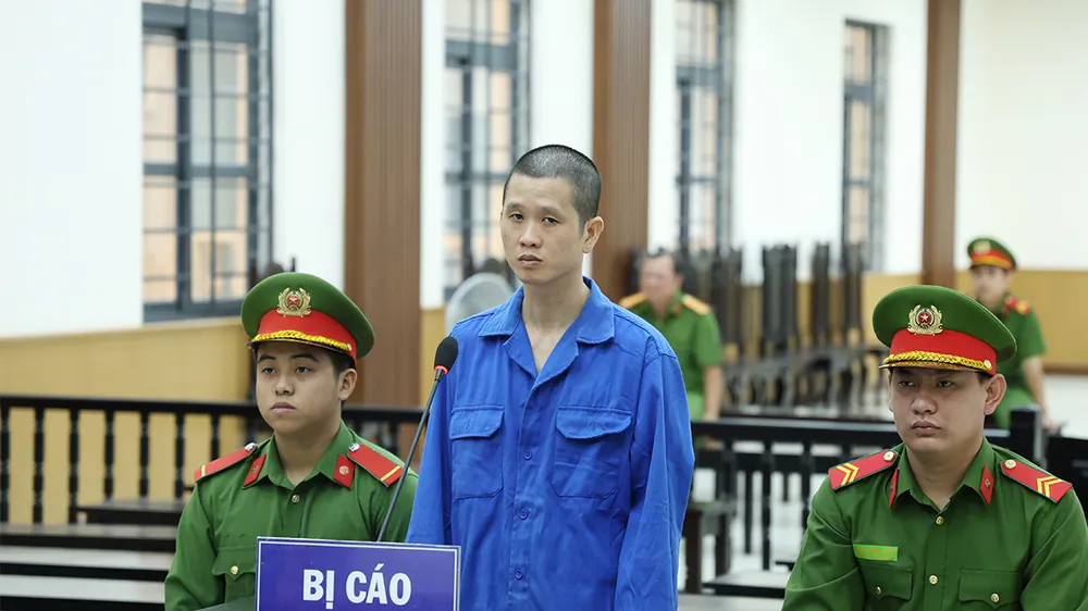 Bị cáo Nguyễn Quốc Tuấn tại phiên tòa