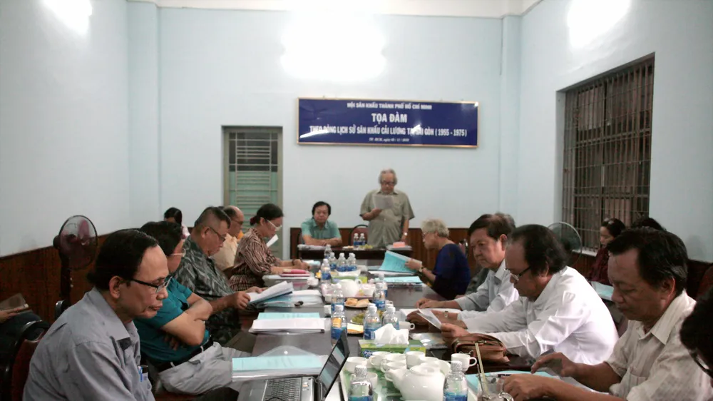 Buổi tọa đàm thu hút sự quan tâm của nhiều NSND, NSƯT, các nhà nghiên cứu cải lương, tác giả, đạo diễn...