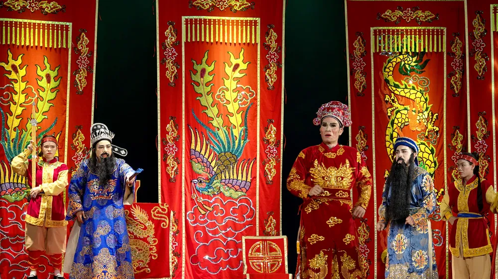 Trích đoạn "Lê Văn Duyệt xử án". Ảnh: THÚY BÌNH