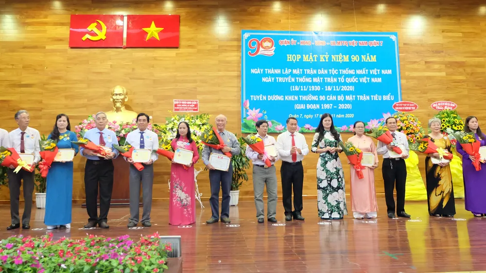 TPHCM: Nhiều địa phương kỷ niệm 90 năm Ngày truyền thống MTTQ Việt Nam