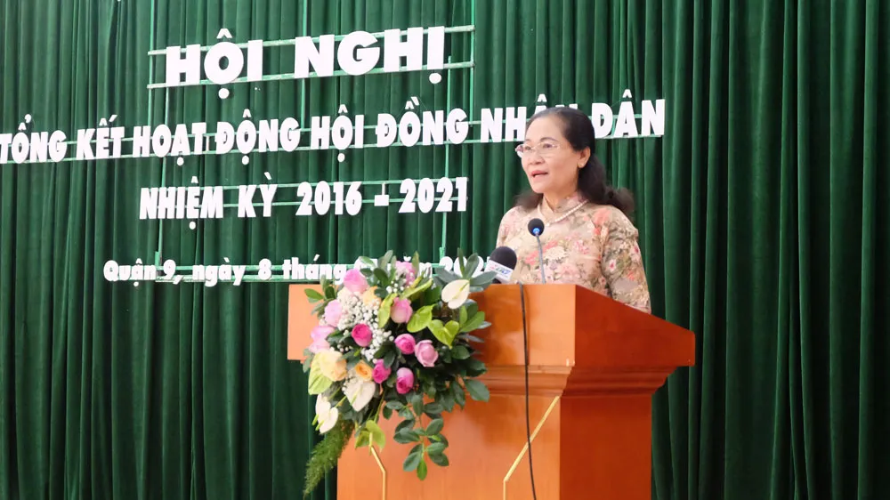 Chủ tịch HĐND TPHCM Nguyễn Thị Lệ: Chọn lọc, giới thiệu đại biểu có tâm, có tầm cho HĐND Thành phố Thủ Đức