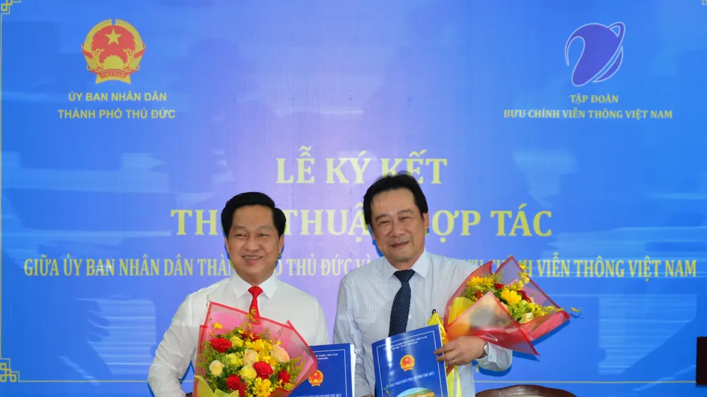 VNPT cam kết hỗ trợ TP Thủ Đức xây dựng đô thị thông minh