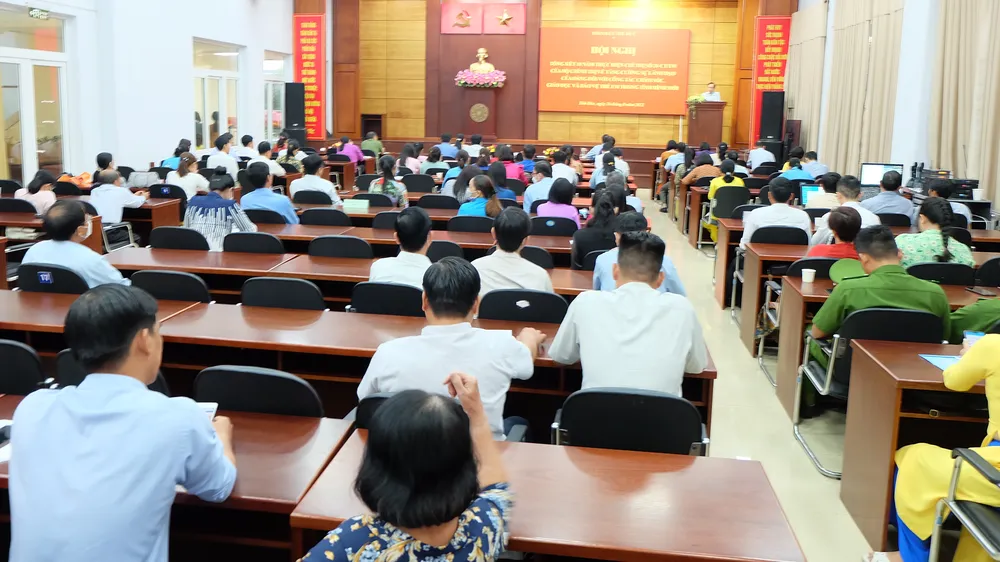 Quang cảnh hội nghị. Ảnh: THU HƯỜNG