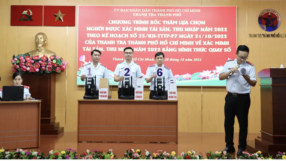 TPHCM: 25 cán bộ được chọn xác minh tài sản, thu nhập năm 2022 