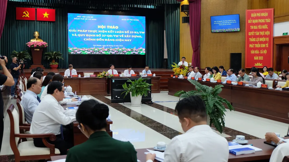 Bàn giải pháp để Đảng bộ quận Phú Nhuận ngày càng trong sạch, vững mạnh