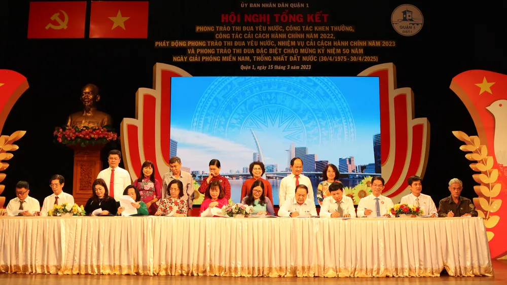 Quận 1 thực hiện 50 công trình thi đua nhằm kỷ niệm 50 năm Ngày Giải phóng miền Nam, thống nhất đất nước