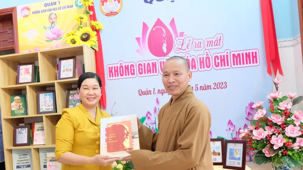 Quận 1 ra mắt Không gian văn hóa Hồ Chí Minh tại Linh Phước tự