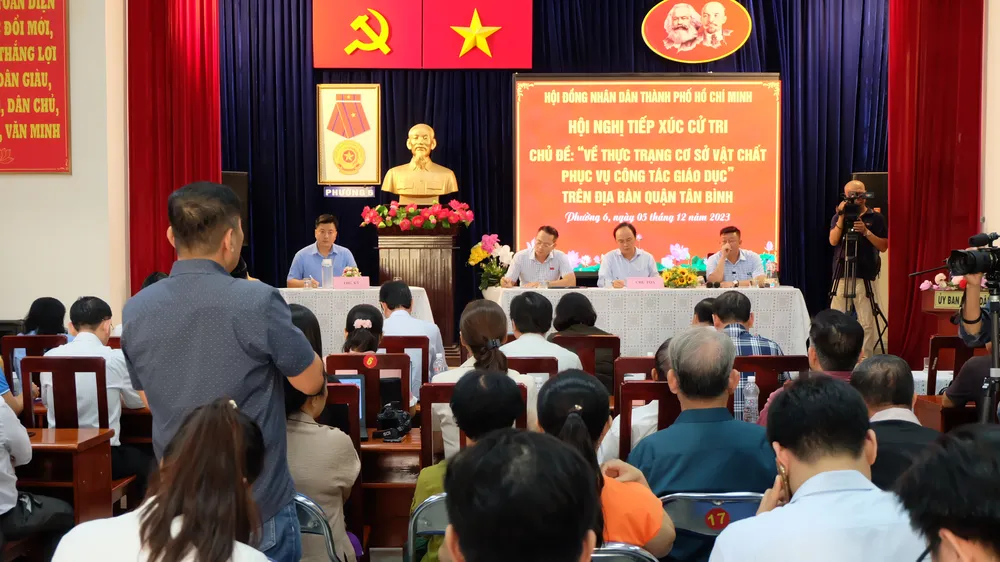 Cử tri mong đợi quận Tân Bình sớm xây dựng cụm trường học