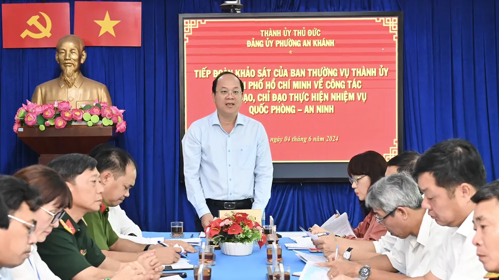 Không chủ quan, không để bị động trước mọi tình huống về quốc phòng - an ninh ở cơ sở