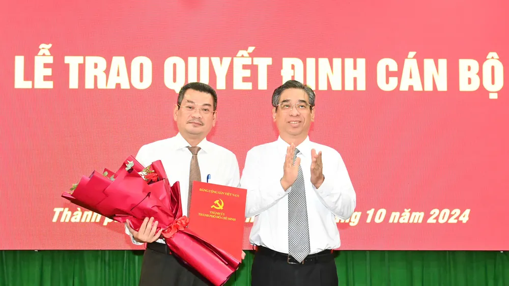 Đồng chí Hoàng Minh Tuấn Anh làm Bí thư Quận ủy quận 7