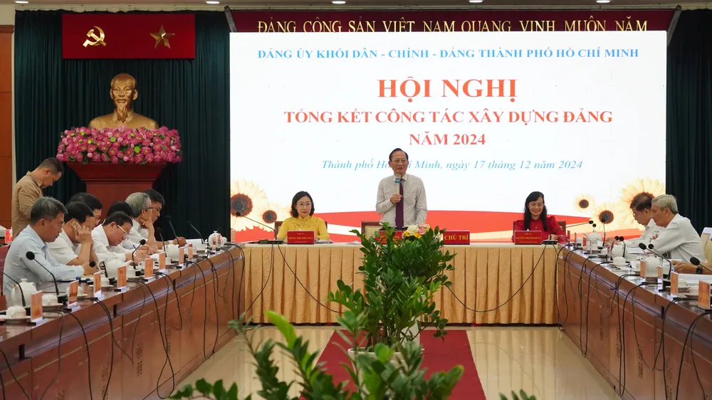 Đảng ủy Khối Dân - Chính - Đảng TPHCM tổng kết việc tinh gọn bộ máy