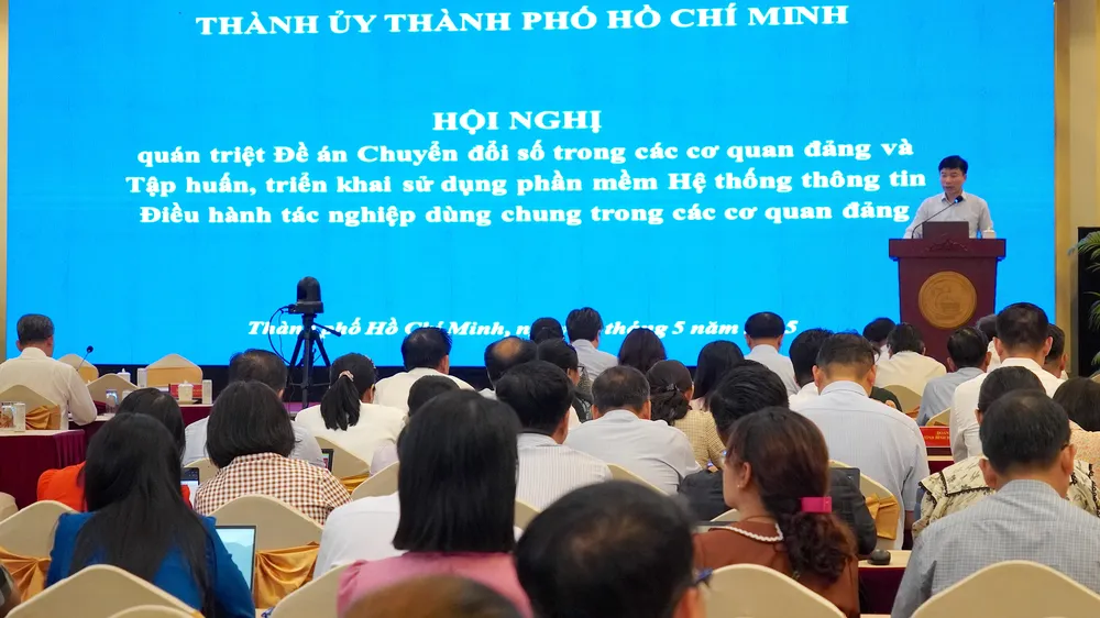 TPHCM tổ chức tập huấn phần mềm về chuyển đổi số trong các cơ quan Đảng