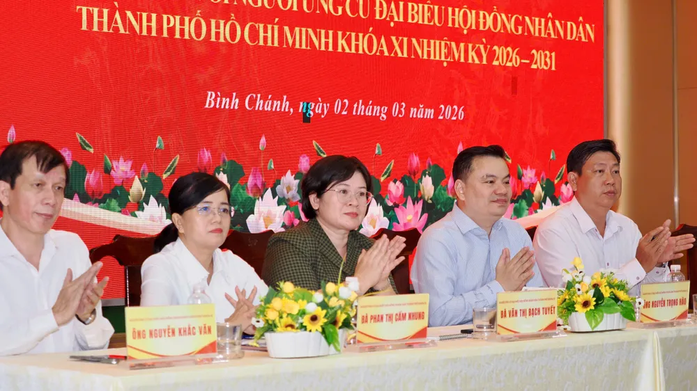 Cử tri xã Bình Chánh gửi trọn niềm tin vào ứng cử viên đại biểu HĐND TPHCM