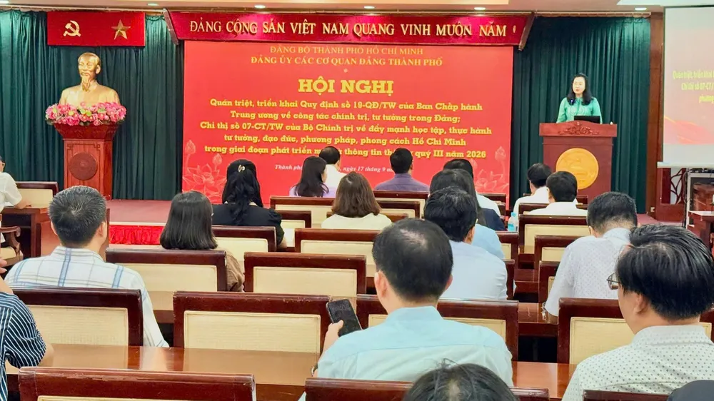 Đảng ủy các cơ quan Đảng TPHCM quán triệt Quy định 19 và Chỉ thị 07