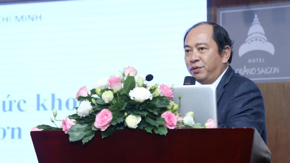 PGS.TS Tăng Chí Thượng, Phó Giám đốc Sở Y tế TPHCM phát biểu tại hội nghị 