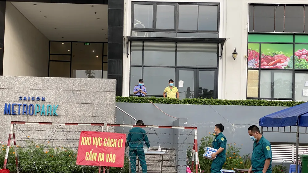 TP Thủ Đức: Phong tỏa một chung cư do có liên quan ca mắc Covid-19