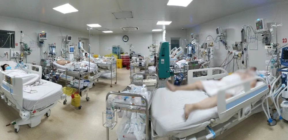 Bệnh nhân mắc Covid-19 đang được điều trị tại Bệnh viện Bệnh Nhiệt đới TPHCM