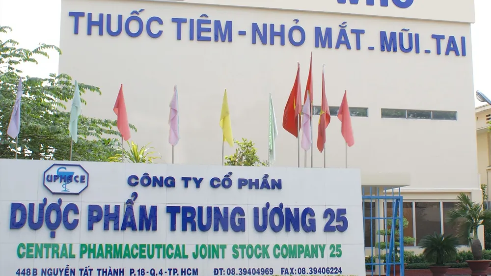 Công ty Cổ phần Dược phẩm TW25 bị xử phạt vì kê khai không đúng giá bán