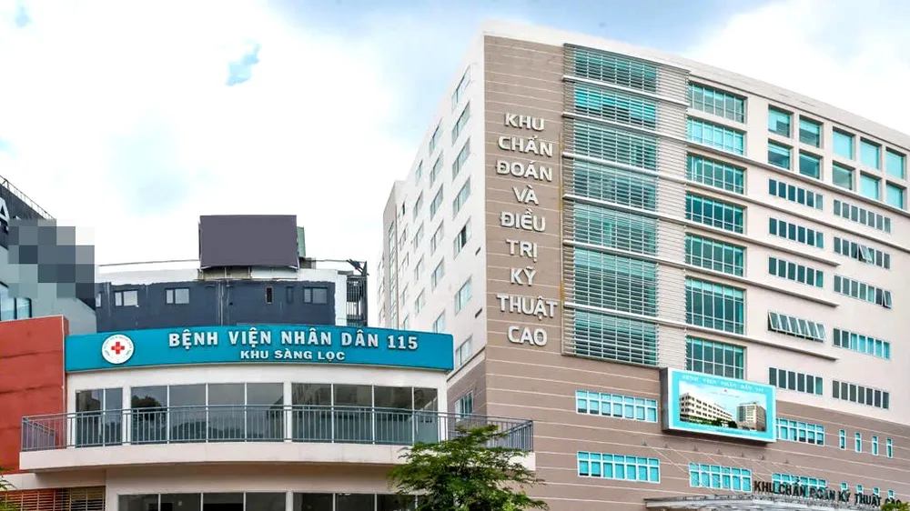 Một góc cơ sở Bệnh viện Nhân dân 115