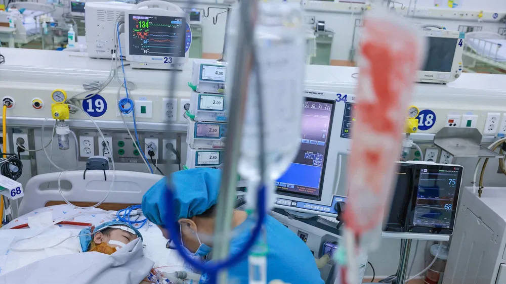 Một ca mắc sốt xuất huyết nặng điều trị tại Bệnh viện Nhi đồng