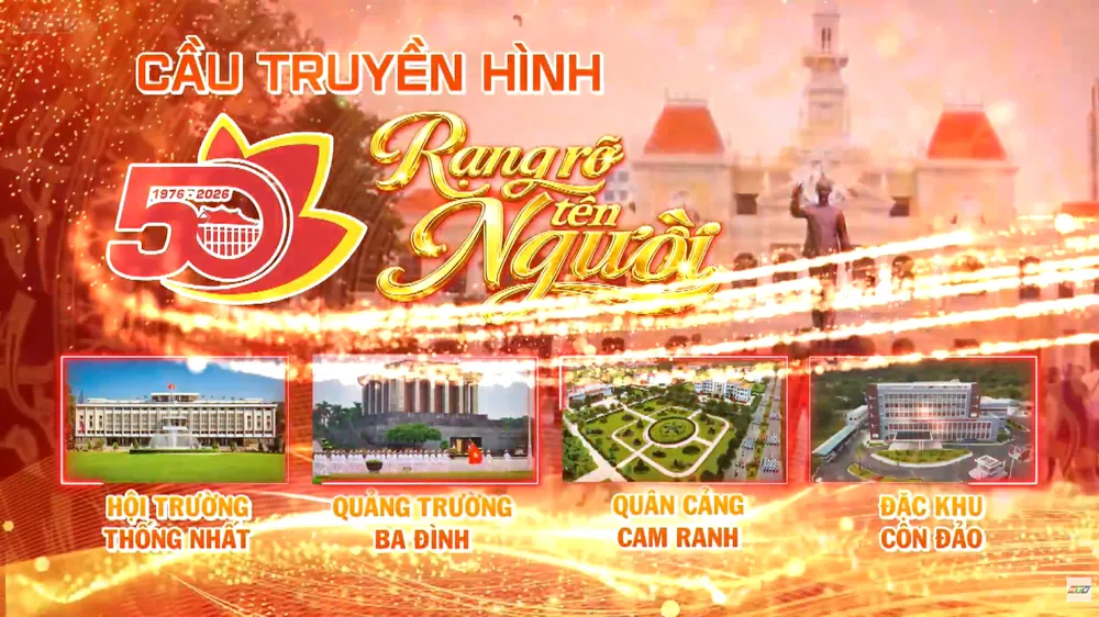 Cầu truyền hình trực tiếp "Rạng rỡ tên Người" 