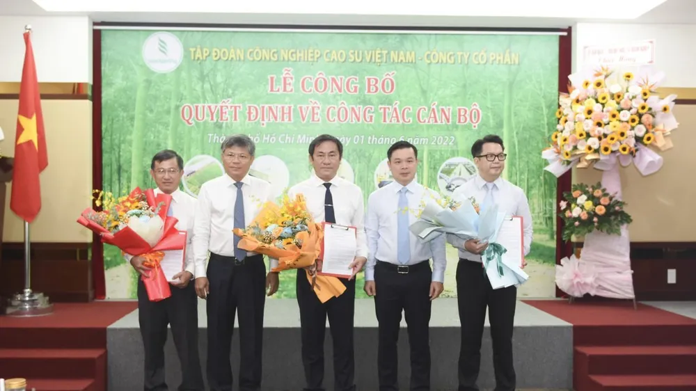 Tập đoàn công nghiệp Cao su Việt Nam có 3 phó tổng giám đốc mới