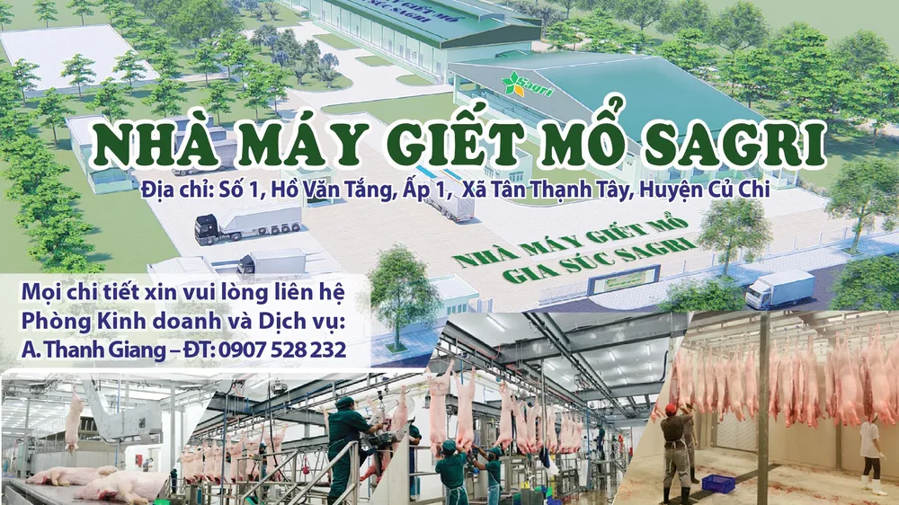 Nhà máy giết mổ SAGRI gia công giết mổ gia súc
