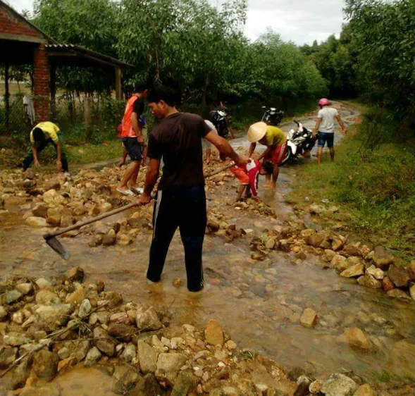 khắc phục hậu quả mưa lũ