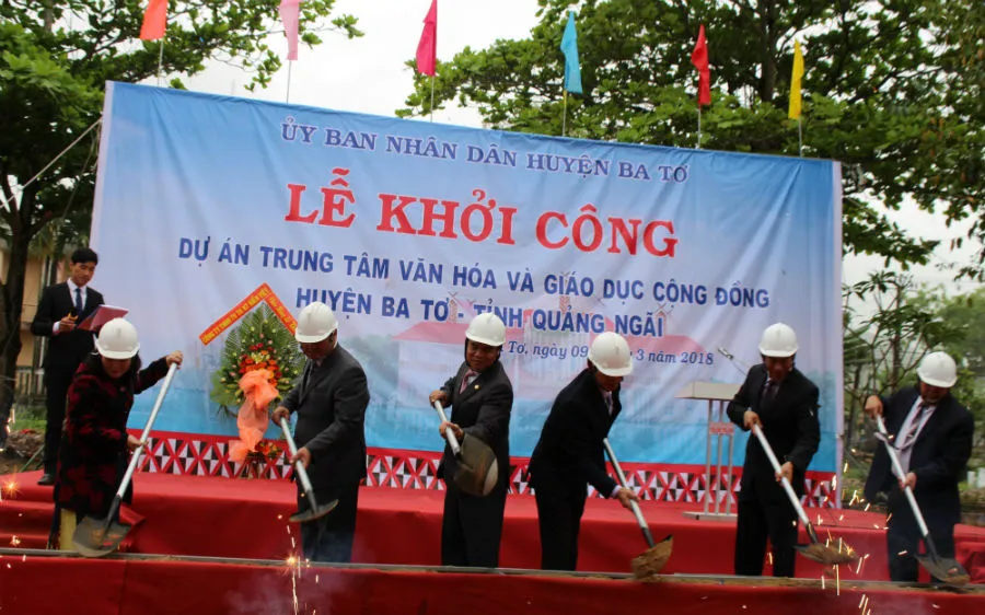 Khởi công xây dựng Trung tâm văn hóa và giáo dục Ba Tơ