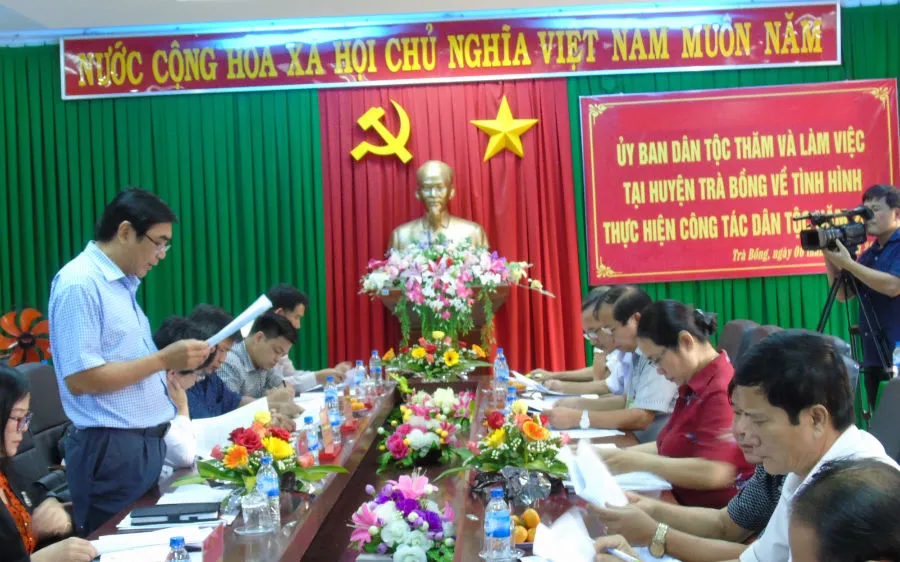 Ủy ban Dân tộc làm việc về các chính sách dân tộc tại Quảng Ngãi