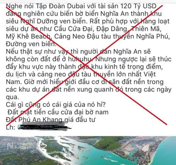 Công an Quảng Ngãi xử lý vụ người tung tin giả thổi giá đất