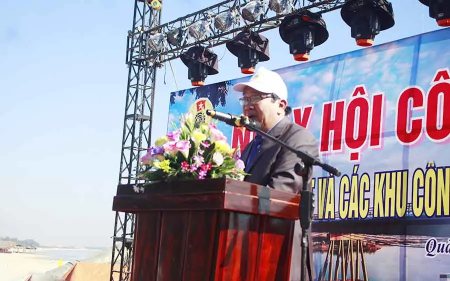 Ông Lê Hàn Phong phát biểu. Ảnh:NGUYỄN TRANG
