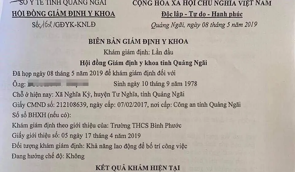 Quảng Ngãi: Thầy giáo được xác định có triệu chứng loạn thần không tiếp tục đứng lớp