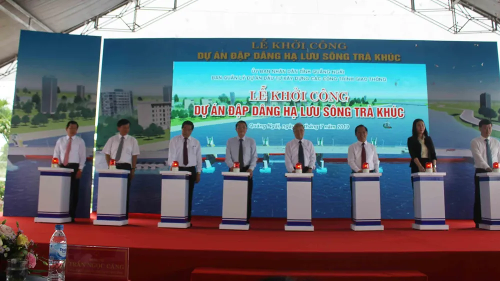 Quảng Ngãi: Khởi công Dự án Đập dâng hạ lưu sông Trà Khúc