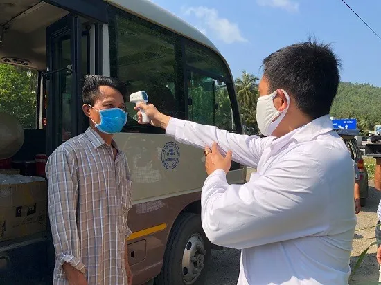 Lập 9 chốt kiểm tra y tế phòng, chống dịch Covid-19 ở Quảng Ngãi