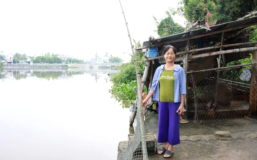 Quảng Ngãi: Nguy cơ sạt lở bờ sông Hưng Nhơn