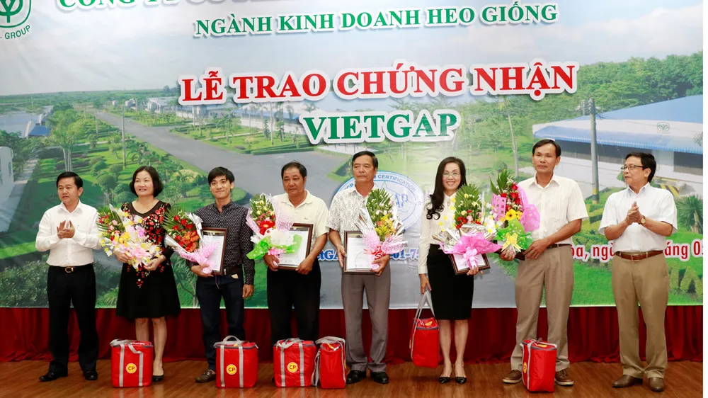 40 trang trại hợp tác với CP Việt Nam đạt chứng nhận VietGAP