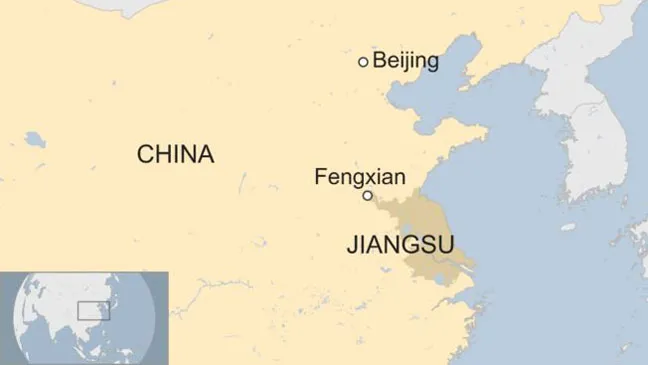 Fengxian ở tỉnh Giang Tô, Đông Trung Quốc